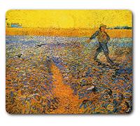 1art1 Vincent Van Gogh Le Semeur Au Soleil Couchant D'Après Millet, 1888 Tapis De Souris 23x19 cm