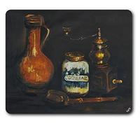 1art1 Vincent Van Gogh Nature Morte avec Pot De Barbier, Moulin À Café Et Pipe, 1884 Tapis De Souris 23x19 cm