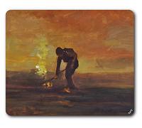 1art1 Vincent Van Gogh Paysan Brûlant des Mauvaises Herbes, 1883 Tapis De Souris 23x19 cm