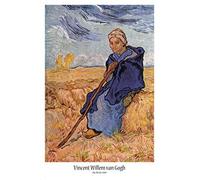 1art1 Vincent Van Gogh Poster La Bergère D'Après Millet, 1889 Affiche Murale 91x61 cm