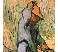 1art1 Vincent Van Gogh Poster Le Bûcheron, D'Après Millet, 1890 Affiche Reproduction 70x70 cm