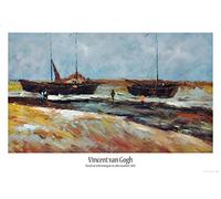 1art1 Vincent Van Gogh Poster Plage À Scheveningen par Temps Calme, 1882 Affiche Murale 91x61 cm