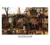 1art1 Vincent Van Gogh Poster Terrasse du Café La Guinguette À Montmartre, 1886 Affiche Murale 91x61 cm