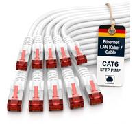 1aTTack 10x 0,25m - Câble patch câble réseau Cat 6 Cat6 RJ45 SFTP - blanc