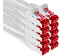1aTTack 10x 0,5m-Câble Patch câble réseau Cat 6 Cat6 RJ45 SFTP-Blanc