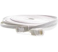 1Attack Cat5E 2X Prise Rj45 Câble De Raccordement Réseau Plat 5M[ZHUJ1216]