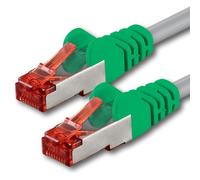 1aTTack CAT6 2X connecteur RJ45 croisé SSTP PIMF câble de raccordement réseau 2 m