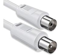 1aTTack Coaxial Cable / Antenna / Satellite Connector F Coaxial Male to Coaxial Female