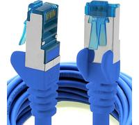 1aTTack.de 0,25 m - CAT6a Cat6 Cat 6 - Câble réseau 10 Gb/s bleu - 1 pièce 10 Gb/s SFTP PIMF