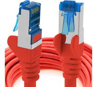 1aTTack.de 0,25 m - CAT6a Cat6 Cat 6 - Câble réseau 10 Gb/s rouge - 1 pièce 10 Gb/s SFTP PIMF