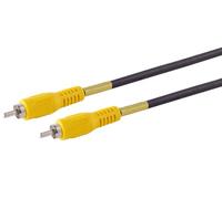 1aTTack.de 1 câble vidéo RCA mâle vers fiche RCA mâle - Câble de transmission d'image composite - Connecteurs moulés - Contacts nickelés pour TV DVD
