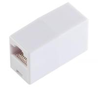 1aTTack.de 1 coupleur RJ45 blanc adaptateur Western femelle 8/8 vers prise Western 8/8 1:1 Contacts plaqués or non blindés pour téléphone réseau DSL