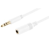 1aTTack.de 1 rallonge audio blanche de 1,5 m - 3,5 mm - TRS - Slim - Câble d'extension AUX - Connecteurs moulés - Contacts plaqués or - Idéal pour HiFi, appareils audio et systèmes de musique