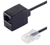 1aTTack.de 1 x 15 m - Fiche Western 8/4 vers fiche Western 8/4 câble d'extension téléphonique RJ45 serti contacts plaqués or