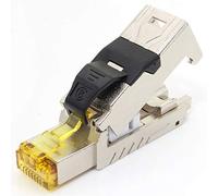 1aTTack.de 1 x CAT 8-1 x prise réseau RJ45 prise RJ45 sans outil boîtier métallique blindé CAT8 40Gbit s compatible avec Cat5 Cat6 Cat7 1 pièce prise Cat8 prise Cat8