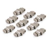 1aTTack.de 10 connecteurs Keystone fibre optique OM1 ou OM2 (UPC ou PC) SC-simplex femelle vers SC-simplex femelle multimode beige