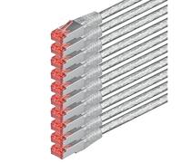 1aTTack.de 10x 0,5m - Câble patch câble réseau Cat 6 Cat6 RJ45 SFTP - transparent