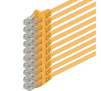 1aTTack.de 10x 2m Câble Réseau Cat6 Cat 6 - RJ45 Ethernet LAN DSL Routeur Modem - Jaune