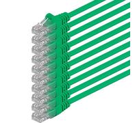 1aTTack.de 10x 5m Câble Réseau Cat6 Cat 6 - RJ45 Ethernet LAN DSL Routeur Modem - Vert
