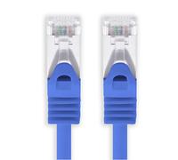 1aTTack.de 1m - bleu - 1 pièce câble réseau CAT.7 câble patch Sftp (câble brut) (SET) 10000Mbit/s - 500 MHz assemblé avec 2 fiches RJ45 Cat6a