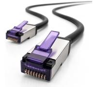 1aTTack.de - 1m - Câble réseau CAT6a Superflex Ethernet Gigabit LAN RJ45 CAT6 A câble patch 10000 Mbit s SFTP PIMF 500 MHz compatible avec CAT6 CAT5 - noir - 1 pièce