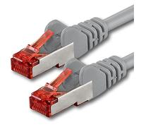 1aTTack.de 1x 0,25m - Câble patch câble réseau Cat 6 Cat6 RJ45 SFTP - gris