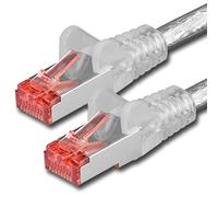 1aTTack.de 1x 0,25m - Câble patch câble réseau Cat 6 Cat6 RJ45 SFTP - transparent