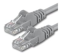 1aTTack.de 1x 0,25m Câble Réseau Cat6 Cat 6 - RJ45 Ethernet LAN DSL Routeur Modem - Gris