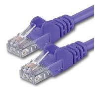 1aTTack.de 1x 0,25m Câble Réseau Cat6 Cat 6 - RJ45 Ethernet LAN DSL Routeur Modem - Violet