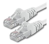 1aTTack.de 0,5 m - blanc - 1 pièce - CAT.6 Câble réseau Ethernet LAN CAT6 Câble patch 1000 Mbit/s