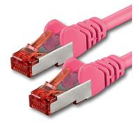 1aTTack.de 1x 1m - Câble patch câble réseau Cat 6 Cat6 RJ45 SFTP - magenta