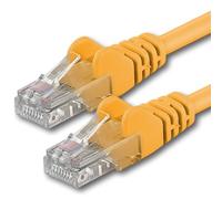 1aTTack.de 1x 20m Câble Réseau Cat6 Cat 6 - RJ45 Ethernet LAN DSL Routeur Modem - Jaune