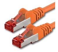 1aTTack.de 1x 50m - Câble patch câble réseau Cat 6 Cat6 RJ45 SFTP - orange
