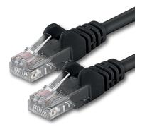 1aTTack.de 1x 7,5m Câble Réseau Cat6 Cat 6 - RJ45 Ethernet LAN DSL Routeur Modem - Noir