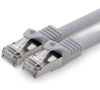 1aTTack.de 2,0 m - gris - 1 pièce câble réseau CAT.7 câble patch SFTP PIMF LSZH câble Gigabit Lan 10Gb s câble brut cat7 avec connecteur RJ45 Cat6a compatible avec CAT5 CAT6 cat7 cat8