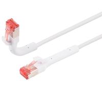 1aTTack.de 2 M Câble réseau 1 pièce Câble patch Cat.6A câble flexible manchon 90 degrés dans toutes les directions - Connecteur RJ45 - 10 Gbit/s - Câble Ethernet hautement flexible pour LAN DSL