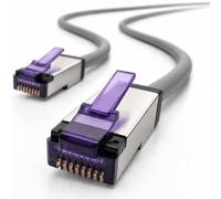 1aTTack.de - 20m - Câble réseau CAT6a Superflex Ethernet Gigabit LAN RJ45 CAT6 A câble patch 10000 Mbit s SFTP PIMF 500 MHz compatible avec CAT6 CAT5 - gris - 1 pièce