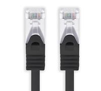 1aTTack.de 2m - noir - 1 pièce câble réseau CAT.7 câble patch Sftp (câble brut) (SET) 10000Mbit/s - 500 MHz assemblé avec 2 fiches RJ45 Cat6a