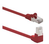 1aTTack.de 366208 Câble réseau Cat.6 angle 90 degrés 3,0 m - rouge - 1 pièce - Câble patch Cat6 (SFTP PIMF) 1000Mbit/s Prise Rj 45-1 x 3,0 m mètre rouge