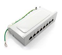 1aTTack.de 367451 Panneau de brassage CAT5e Panneau de distribution blanc 8 ports Technologie de connexion LSA+ Distribution réseau - RJ45 - TIA 568 A/B - blanc