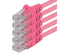 1aTTack.de 5X 2m Câble Réseau Cat6 Cat 6 - RJ45 Ethernet LAN DSL Routeur Modem - Magenta