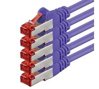 1aTTack.de 5x 3 mètres - Câble patch câble réseau Cat 6 Cat6 RJ45 SFTP - violet