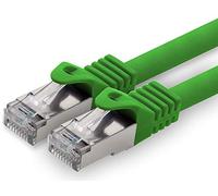 1aTTack.de 7,5 m - vert - 1 pièce câble réseau CAT.7 câble patch SFTP PIMF LSZH câble Gigabit Lan 10Gb s câble brut cat7 avec connecteur RJ45 Cat6a compatible avec CAT5 CAT6 cat7 cat8