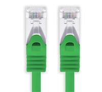 1aTTack.de 7,5m - vert - 1 pièce câble réseau Cat7 câble patch SFTP câble brut Lankabel 10GB/s - 500 MHz assemblé avec 2 fiches RJ45 Cat 6a