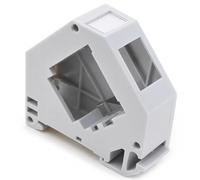 1aTTack.de Adaptateur rail DIN Rail DIN pour module Keystone Réseau Keystone RJ45 Cat6 Cat7 Cat8 Antenne audio Chinch Rail DIN 35 mm avec ressort de mise à la terre blanc 1 pièce