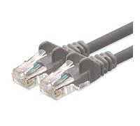 1aTTack.de Câble réseau CAT 5e câble patch réseau UTP avec 2x fiches RJ45 20m gris