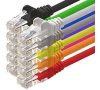 1aTTack.de Câble réseau Cat 6 10 Couleurs - 0,25 m - (Set) - Câble Ethernet CAT6 Câble Lanka Câble Patch 1000 Mbits