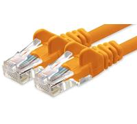 1aTTack.de Câble Réseau Cat6 Cat 6-1x 0,25m - RJ45 Ethernet LAN DSL Routeur Modem - Orange