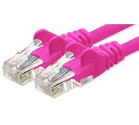 1aTTack.de Câble Réseau Cat6 Cat 6-1x 1m - RJ45 Ethernet LAN DSL Routeur Modem - Magenta