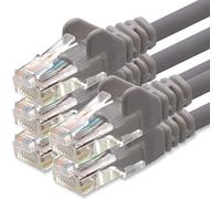 1aTTack.de Câble Réseau Cat6 Cat 6-5X 0,5m - RJ45 Ethernet LAN DSL Routeur Modem - Gris
